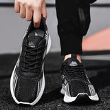 Xajzpa Men's 2025 New Summer Breathable Mesh Sports Shoes Fashionable and Simple Casual Shoes Barefoot and Flat Fitness Running Shoes