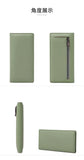 Xajzpa Minimalist RFID Ultra-thin Women's Long Wallet PUdouble Folding Wallet Multifunctional Women's Coin Credit Card Bag Hand-held Bag