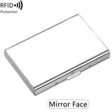 Xajzpa Credit Card Holder Stainless Steel Credit Card Holder Metal ID Card Holder RFID Wallet Female or Male Business Card Holder