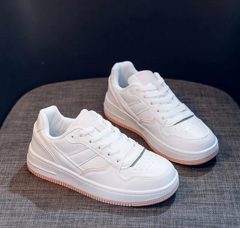 Xajzpa Women's autumn new campus style flat bottomed board shoes casual sports simple comfortable lightweight women's shoes