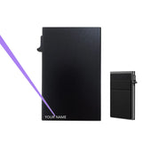 Xajzpa New Minimalist Card Box Ultra-thin RFID Protection Wallet Card Sleeve Aluminum Alloy Side Push Card Box Customized Logo