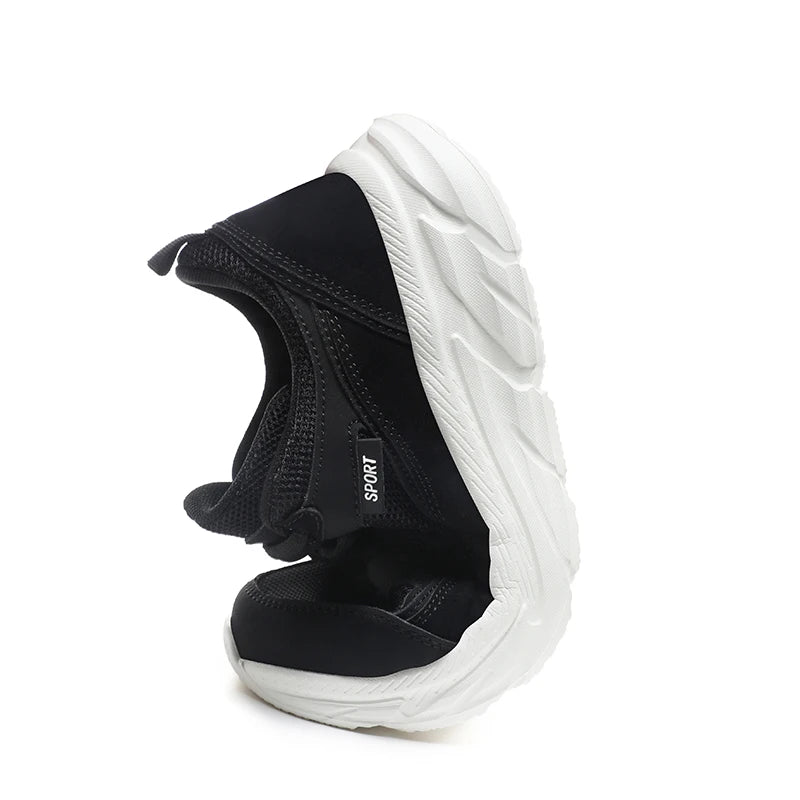 Xajzpa Tennis Shoes new Autumn and Summer New Mesh Plus Size Sports Shoes Men's Outdoor Black Casual Shoes Adult Casual Walking