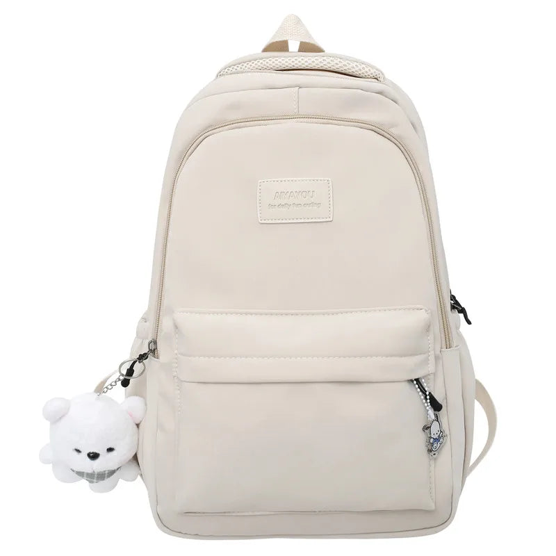 Xajzpa New Female Fashion Lady High Capacity Waterproof College Backpack Trendy Girls Laptop School Bags Cute Girl Travel Book Bag