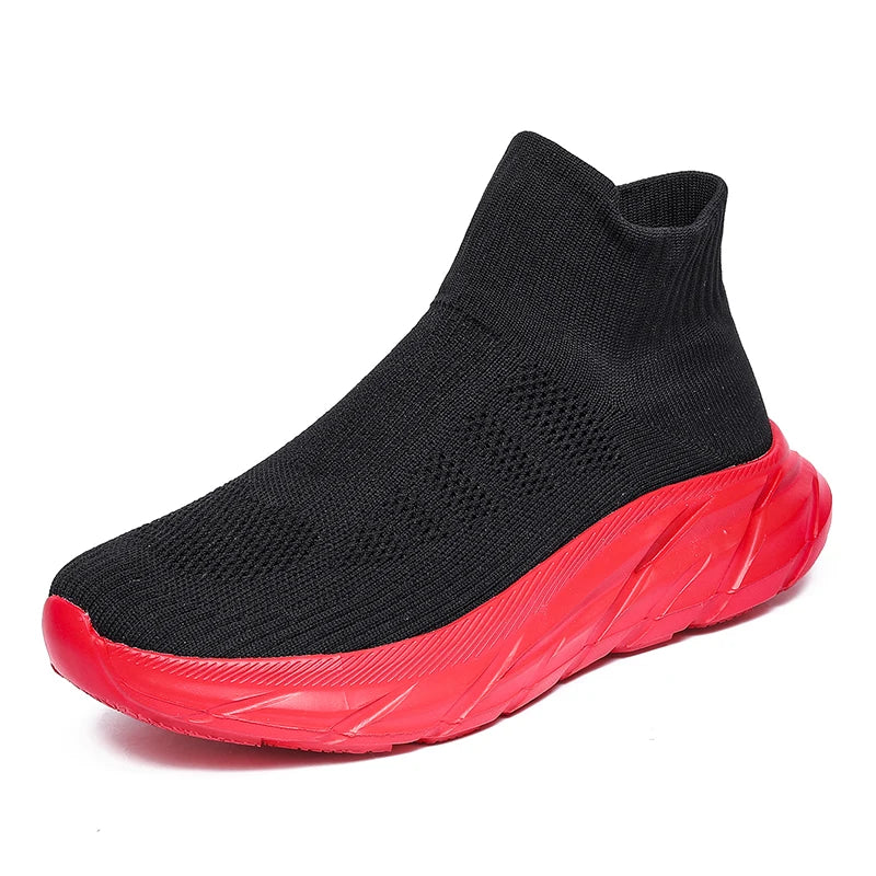 Xajzpa Shoes For Women Designer Sock Shoes Men Tenis Socks Sneakers Non-slip Thick Soled Zapatillas Breathable Female Light Luxury Shoe