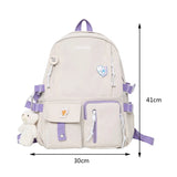 Xajzpa BACK TO SCHOOL Japanese Girls Aesthetic Backpack Cute School Bags For Student Teens Girls Pockets Kawaii Women Laptop Backpack Harajuku Mochila