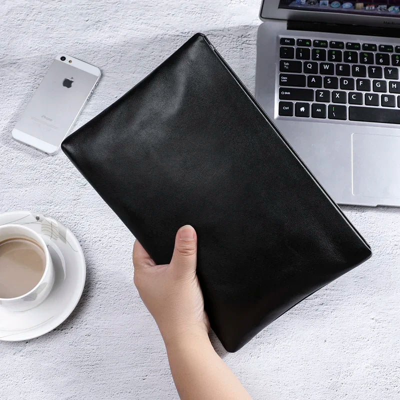 Xajzpa Clutches Bag Men Envelope Bag Handbag Genuine Leather Sheepskin Wallet Pouch Male Clutch Business Phone Bag Male