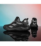 Xajzpa New Men's Shoes Flying Woven Mesh Sports Breathable Light Casual Sports Running Soft Sole Travel Shoes Sneakers Off White Shoes