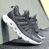 Xajzpa Men's Casual Shoes Breathable Slip in Non Slip Mesh  Upstream Shoes Outdoor Flat Bottom Walking Shoes Sizes 39-48