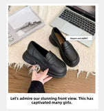Xajzpa Retro Soft Bottom British JK Style Women's 2025 Spring New Slip on Casual Loafers Round Toe Flat Heel PVC Fashion Shoes