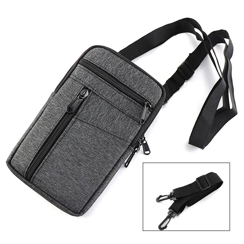 Xajzpa Waterproof Women Waist Bag Purse Double Layer Outdoor Tactical Waist Fanny Pack with Belt Men Phone Pouch Unisex Purses