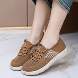 Xajzpa 2025 Summer New Women's Traditional Cloth Shoes High Elastic Knitted Casual Walking Shoes Lightweight Travel Footwea
