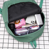 Xajzpa High Quality New Waterproof Nylon Women Backpack Female Travel Bag Backpacks Schoolbag for Teenage Girls Solid Color Bookbag