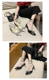Xajzpa Banquet Dress White High Heels Elegant Temperament Dress Wedding Shoes Rhinestone Pointed Hollow Toe Sexy Sandals for Women