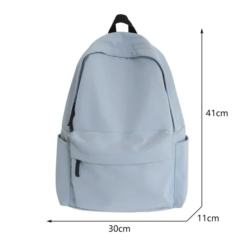 Xajzpa Black Grey White Red Versatile Backpack High Quality Large Capacity Waterproof Travel Bag Washable Nylon Computer Bag Unisex