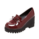 Xajzpa Round Toe Beige High Heels Tassel Women Shoes 2025 Spring Pumps Basketball Platform Sandals Ladies Shallow Mouth Lace-Up Clogs O