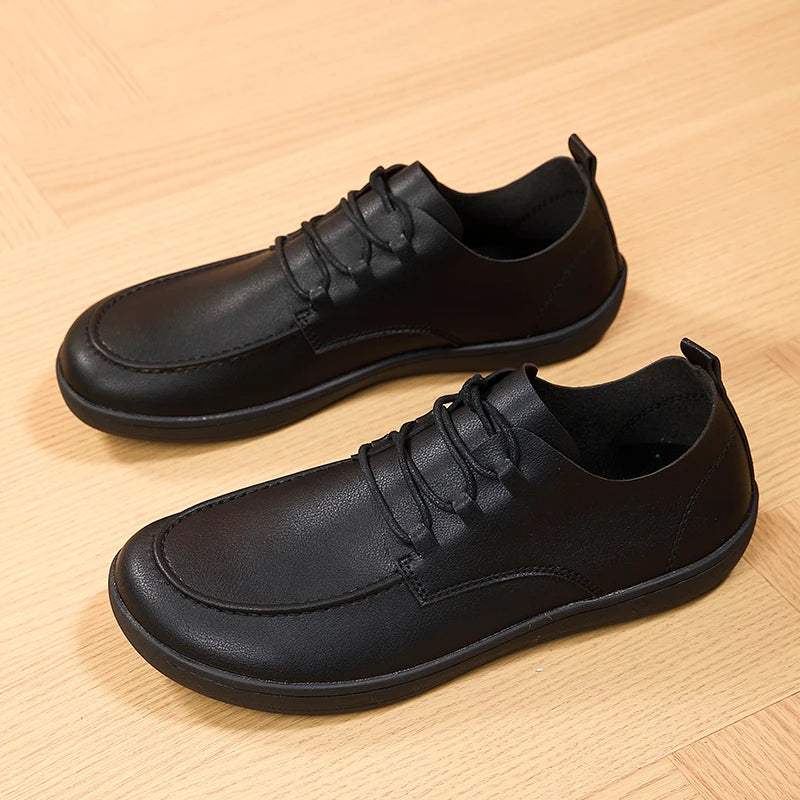 Xajzpa Men's vulcanized fashionable breathable casual sports shoes, lightweight and wide barefoot men's outdoor walking shoes