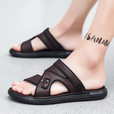 Xajzpa Slippers for Men Summer Comfortable Breathable Casual Soft Men's Sandals Fashionable and Versatile Beach Shoes Mens Slippers