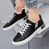 Xajzpa High Quality Men's Leather White Shoes Formal Shoes 2025 Summer Men's Street Wear Office Classic Style Casual Outdoor Flat Shoes