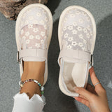 Xajzpa Women Sneakers Summer Fashion Casual Women Flat Shoes Buckle Latch Mesh Breathable Comfort Tennis Women Covered Toe Shoes
