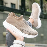 Xajzpa Men Flat Shoes Lazy Plus Size Socks 39-50 High Elasticity Knitted Fabric Comfortable Black Sports Shoes for Walking and Running