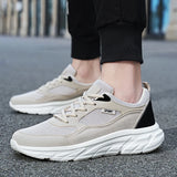 Xajzpa Tennis Shoes new Autumn and Summer New Mesh Plus Size Sports Shoes Men's Outdoor Black Casual Shoes Adult Casual Walking