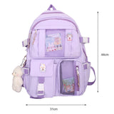 Xajzpa BACK TO SCHOOL Japanese Girls Aesthetic Backpack Cute School Bags For Student Teens Girls Pockets Kawaii Women Laptop Backpack Harajuku Mochila
