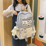 Xajzpa Kawaii Women Backpack Waterproof School Bag For Teenager Girl Student Bookbag Laptop Rucksack Cute Female Travel Bagpack Mochila