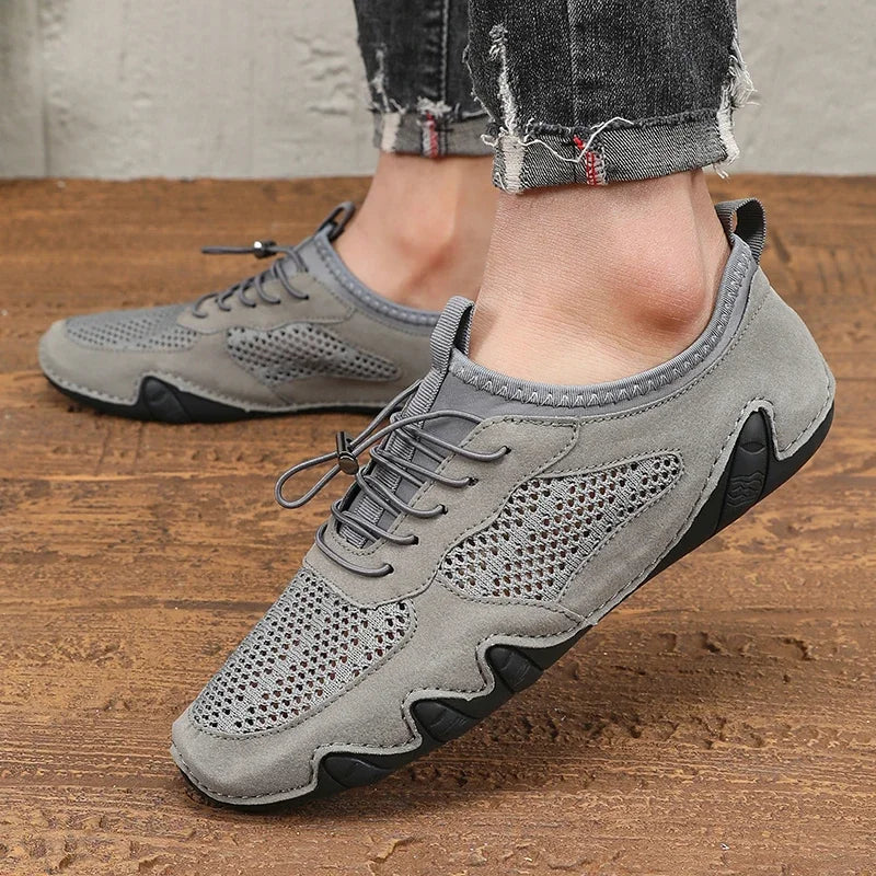 Xajzpa New Men's Mesh Running Shoes Brand Lightweight and Breathable Sports Shoes High-quality Gym Training Jogging Walking Shoes