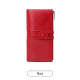 Xajzpa RFID Women's Long Wallet PU Leather Handbag with Multiple Card Slots, Coin Zipper Wallet, Women's Mobile Wallet