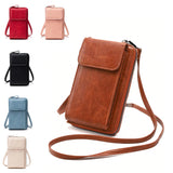 Xajzpa All-Match Zipper Shoulder Bag, Trendy Solid Color Phone Bag, Versatile Purse With Detachable Strap