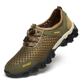 Xajzpa Men Casual Tennis Sneakers Summer Fashion Breathable Mesh Shoes Mens Non-Slip Hiking Shoes Sneaker for Men Climbing Trekking