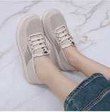 Xajzpa 2025 Summer New Women's Traditional Cloth Shoes High Elastic Knitted Casual Walking Shoes Lightweight Travel Footwea