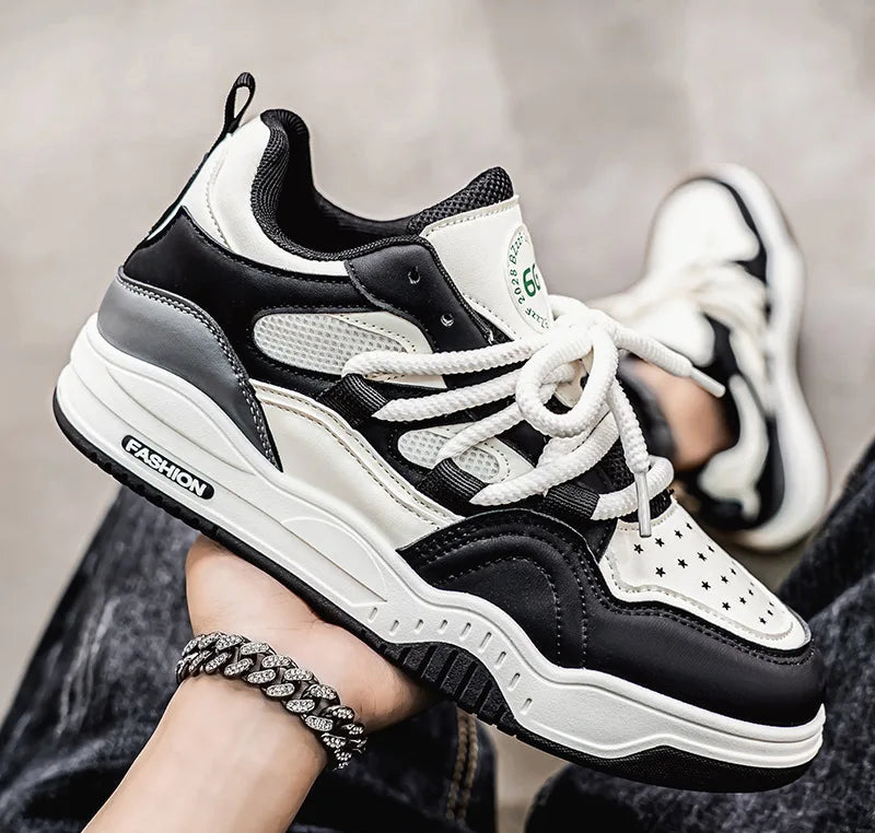 Xajzpa Board shoes height increasing niche high appearance low help student wear-resistant men's sports leisure versatile shoes