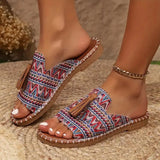 Xajzpa Women Casual Beach Holiday Luxury Sandals 2025 Summer New Fashion Outdoor Flat Sandals Open Toe Sandals Women Shoes for Women