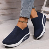Xajzpa New Women Tennis Walking Shoes Air Cushion Non Slip Orthopedic Shoes Ladies Platform Mules Breathable Wedge Female Sneakers