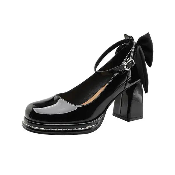 Xajzpa Woman Sexy High Heels Shoes Lace-Up Slip On Chunky Sandals Shallow Mouth Round Toe Footwear Branded Pumps Sweet Basketball Platf