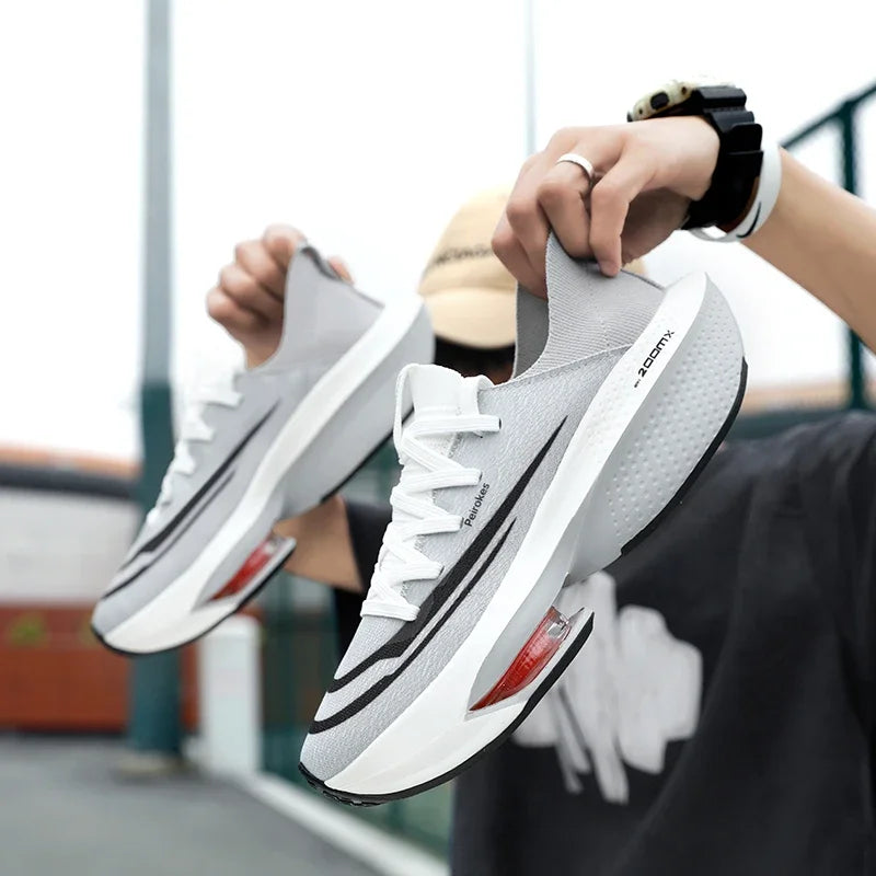 Xajzpa 2025 Fashion trend hollow breathable sports shoes comfortable wear-resistant couple running shoes lightweight sports shoes