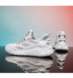 Xajzpa New Men's Shoes Flying Woven Mesh Sports Breathable Light Casual Sports Running Soft Sole Travel Shoes Sneakers Off White Shoes