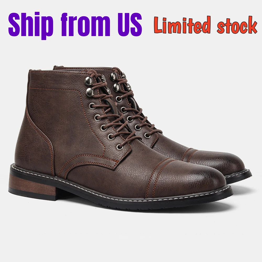 Xajzpa Size 8~13 Classical Men Boots Fashion Comfortable Ankle Boots For Men