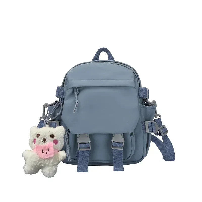 FXajzpa ashion Kawaii Mini Backpack Women Shoulder Bag for Teenage Girls Multi-Function Small Bagpack Ladies Travle School Backpacks