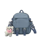 FXajzpa ashion Kawaii Mini Backpack Women Shoulder Bag for Teenage Girls Multi-Function Small Bagpack Ladies Travle School Backpacks