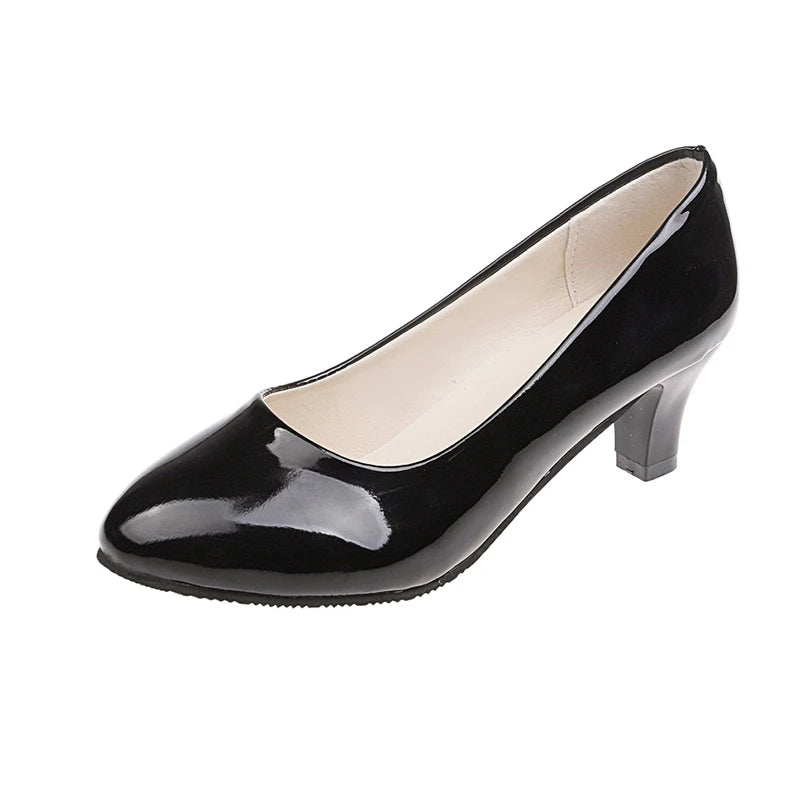 Xajzpa Women Pumps Nude Shallow Mouth Women Shoes New Fashion Office Work Wedding Party Shoes Ladies Low Heel Shoes Summer Heels Woeman