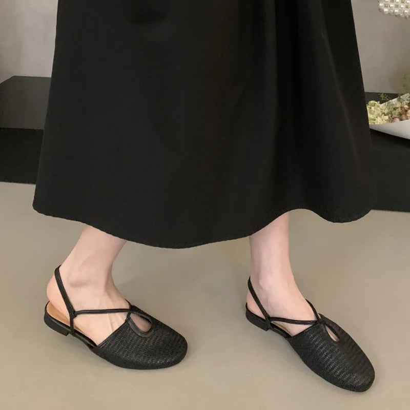 Xajzpa Women Casual Flats Comfortable Soft Boat Shoes Loafers Ballerina Shallow Round Toe Ballet Flat Shoes Women Slip On Side