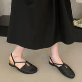 Xajzpa Women Casual Flats Comfortable Soft Boat Shoes Loafers Ballerina Shallow Round Toe Ballet Flat Shoes Women Slip On Side
