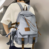 Xajzpa BACK TO SCHOOL Large Fashion Men Backpack Waterproof Nylon Rucksack for Teenager Schoolbag Kawaii Women Bag Cool Lovers Travel Shoulder Mochila