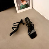 Xajzpa High-Heeled Shoes Lady Ladies' Slippers Med Rubber Flip Flops Slipers Women Jelly Slides Low Fashion Hawaiian Transparent T