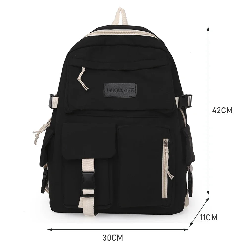 Xajzpa BACK TO SCHOOL Japanese Girls Aesthetic Backpack Cute School Bags For Student Teens Girls Pockets Kawaii Women Laptop Backpack Harajuku Mochila