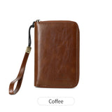 Xajzpa RFID Retro Business Passport Clip Fashionable Multi Functional PU Leather Travel Accessories Passport Clip Wallet for Men and Women