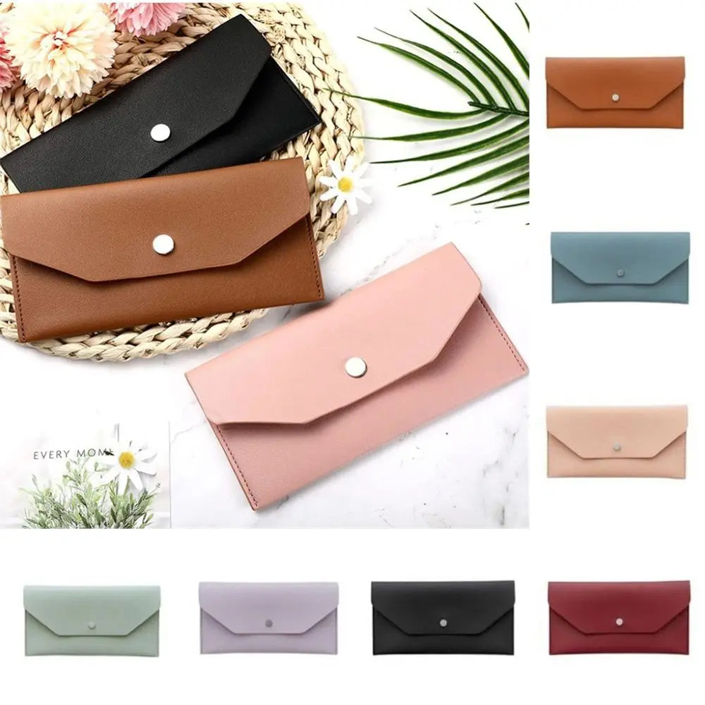 Xajzpa  Women Long Envelope Wallets Leather Money Clutch Bag Multifunctional Female Purse Holiday Purses for Women Coin Purse