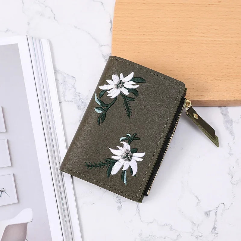 Xajzpa New Fashion Women Short Wallet Coin Purse Wallets For Women Card Holder Small Ladies Wallet Female Hasp Clutch Handbags bolsa